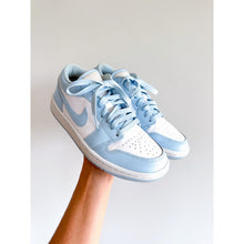 Load image into Gallery viewer, Jordan Air Jordan 1 Low Top Calf Leather Sneakers Blue White 6