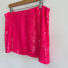 Load image into Gallery viewer, Alice + Olivia Rubi Sequin Embellished Micro Skirt Wild Pink 12 NWT