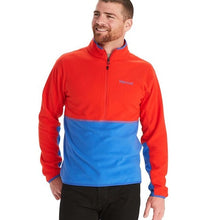 Load image into Gallery viewer, Marmot Rocklin Half Zip Fleece Pullover Victory Red / Trail Blue XXL NWT