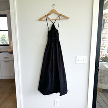 Load image into Gallery viewer, Rachel Parcell Halter Poplin Midi Dress Black XXS