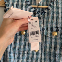 Load image into Gallery viewer, Cinq à Sept Matilda Plaid Tweed Reenee Vest Allen Shorts Matching Set Blue L NWT
