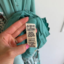 Load image into Gallery viewer, Free People All I Got Floral Printed Tiered Silhouette Maxi Dress Turquoise 4
