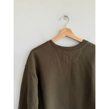 Load image into Gallery viewer, Girlfriend Collective Crewneck Long Sleeve Cropped Pullover Sweatshirt Green M