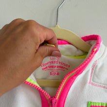 Load image into Gallery viewer, Vineyard Vines The Shep Neon Pop 1/4 Zip Knit Casual Shirt White S (7-8)
