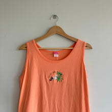 Load image into Gallery viewer, Sanibel Island Embroidered Casual Tank Top Orange L