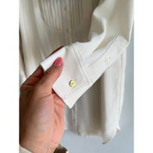 Load image into Gallery viewer, Lauren Ralph Lauren Georgette Tie Neck Casual Mini Shirt Dress White 8