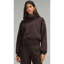 Load image into Gallery viewer, Lululemon Full Flourish Cowl Funnel Neck Pullover Sweatshirt Brown 8
