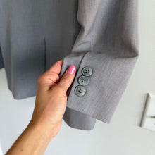 Load image into Gallery viewer, Seven Lab Single-Breasted Skull Embellished back Notch Lapel Lined Blazer Gray L