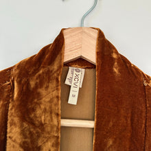 Load image into Gallery viewer, XCVI Velvet Open Pocket Cardigan Sweater in Copper M
