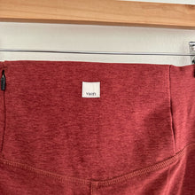 Load image into Gallery viewer, Vuori Elavation Pull On High Rise Cropped Activewear Leggings Red XS