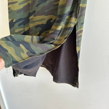 Load image into Gallery viewer, Sundry for Evereve Siene Camo Side Slit Midi Skirt Green XL