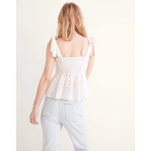 Load image into Gallery viewer, Madewell Rosalie Tie Strap Top Embroidered Smock Waist Mini Skirt Set White M