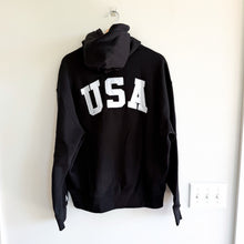 Load image into Gallery viewer, Polo Ralph Lauren USA Flag Patch Fleece Hoodie Sweatshirt L NWT