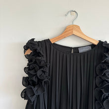 Load image into Gallery viewer, Hudson Gray Ruffles Pleated Mini Dress Black S