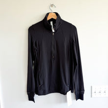 Load image into Gallery viewer, Lululemon Forthright 1/2 Zip Long Sleeve Running Activewear Pullover Black 8 NWT