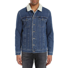 Load image into Gallery viewer, Mavi Jeans Frank Fleece Lined Button Front Denim Jacket Blue XS