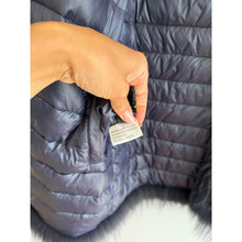 Load image into Gallery viewer, Linda Richards Genuine Fox Fur Reversible Quilted Vest Purple L