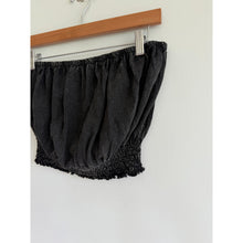 Load image into Gallery viewer, Urban Outfitters Strapless Cropped Tube Top Weathered Black L NWT