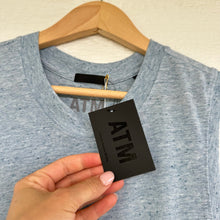 Load image into Gallery viewer, ATM Anthony Thomas Melillo Slub Jersey Sleeveless Maxi Dress Blue L NWT