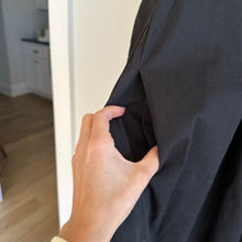 Load image into Gallery viewer, Pomander Place Claiborne 3/4 Sleeve Mini Shirt Dress Black M