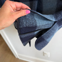 Load image into Gallery viewer, Isabel Marant Étoile Gabriel Single-Breasted Check Coat Midnight Blue 40 NWT