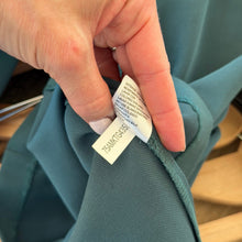 Load image into Gallery viewer, Anthropologie Hailee C Bow-Front Strapless Cut Out Back Cropped Jumpsuit Teal 6