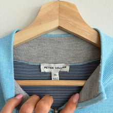 Load image into Gallery viewer, Peter Millar Coolspun Lite Cotton Quarter-Zip Sweater Blue XL