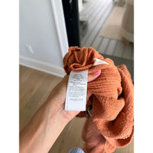 Load image into Gallery viewer, Madewell Lightspun Lucie Flutter Sleeve Smocked Wide Leg Jumpsuit Brown 4