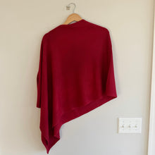 Load image into Gallery viewer, Kerisma Eden II Wool Blend Poncho in Berry Red OS