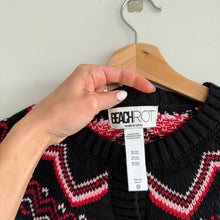 Load image into Gallery viewer, Beach Riot x Anthropologie Zigzag Seraphine Knit Button Front Cardigan M