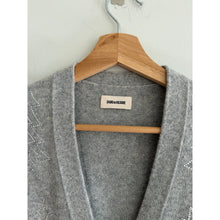 Load image into Gallery viewer, Zadig & Voltaire Cashmere Strass Mirkaz Embellished Knit Button Front Cardigan L