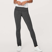 Load image into Gallery viewer, Lululemon Skinny Groove Pant II 33" Heathered Black 6