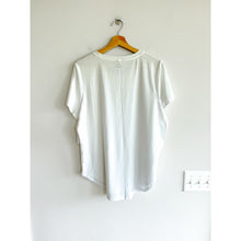 Load image into Gallery viewer, Beyond Yoga Featherweight On The Down Short Sleeve Activewear Top White XL NWT