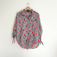 Load image into Gallery viewer, Sanctuary Floral Striped Button Up Shirt XS