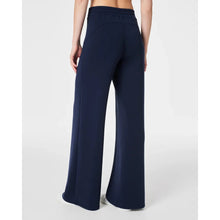Load image into Gallery viewer, Spanx Air Essentials High Rise Full Length Stretch Wide Leg Pants Navy XL