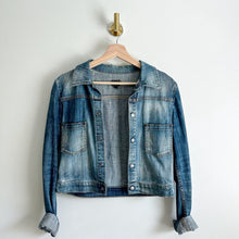 Load image into Gallery viewer, Citizen Of Humanity Snap Front Cropped Denim Jacket Blue S