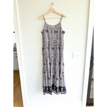 Load image into Gallery viewer, Natural Life Floral Print Sleeveless Tiered Maxi Dress Black XS NWT