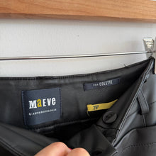 Load image into Gallery viewer, Anthropologie Maeve The Colette Faux Leather High Rise Wide Leg Pants Black 25P