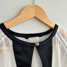 Load image into Gallery viewer, Mariya Sharapowa Silk Crystal Embellished Tie Sleeve Sheer Swim Coverup White