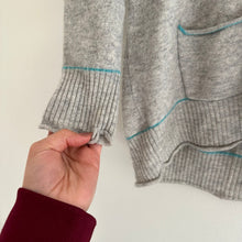 Load image into Gallery viewer, Sundance Cashmere Front Pockets Pullover Sweater Gray XS