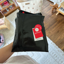 Load image into Gallery viewer, NWT Spanx Faux Patent Leather High Rise Pull On Leggings Black XS