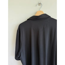 Load image into Gallery viewer, Fairway & Greene Tournament Solid Tech Short Sleeve Polo Shirt Black XL NWT