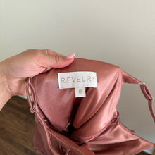 Load image into Gallery viewer, Revelry Skye Satin Cowl Neck Sleeveless Front Slit Maxi Dress 0