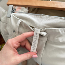 Load image into Gallery viewer, Lululemon City Sleek Utilitech Extra Wide-Leg High Rise Pants Bone 32