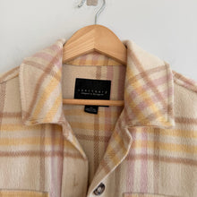 Load image into Gallery viewer, Sanctuary Plaid Shacket Pink Yellow Cream XS