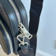 Load image into Gallery viewer, PRADA Saffiano Leather Zip-Around Smartphone Case Crossboday Bag Black