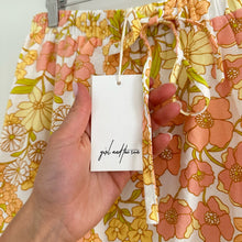Load image into Gallery viewer, NWT Girl And The Sun Cairo Floral Pattern High Rise Maxi Skirt Yellow XL