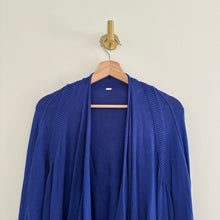 Load image into Gallery viewer, Lululemon Express Yourself Wrap Cashmere Blend Cardigan Sweater Blue 4