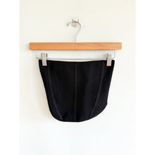 Load image into Gallery viewer, Babaton Aritzia Sculpt Knit Bustier Corset Fitted Strapless Top Black XS