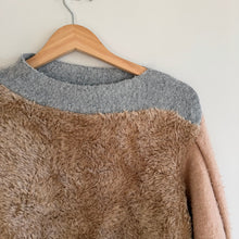 Load image into Gallery viewer, Atelier Edition Sita Murt Mallorca Faux Fur Colorblock Pullover Sweater